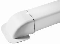 Solar Plus muurdoorvoerkap, lxb 80x60mm, UV-bestendig, wit