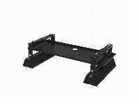 Solar Plus vloeropstelling met condensopvang, met montageblokken en trillingdempers, hxbxd 250x950x610mm, max 300kg, zwart