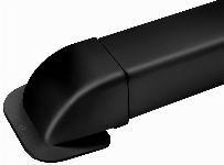 Solar Plus muurdoorvoerkap, lxb 80x60mm, UV-bestendig, zwart