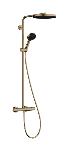 Hansgrohe Pulsify Puro 1jet showerpipe ecosmart 260 m. douchethermostaat, HOH=15cm, 3jet handdouche en doucheslang 160cm brushed bronze 24237140