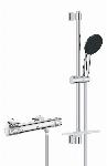 Grohe Precision Feel doucheset m. douchethermostaat m. koppelingen 60cm m. handdouche m. 3 straalsoorten chroom 34791001