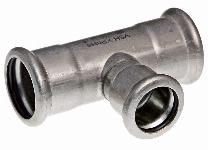 VSH XPress RVS 304 verloop T-stuk 28 x 22 x 28 mm pers x pers x pers 123460569