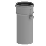 Burgerhout Twinline meetpijp PP 80 mm, l=250 mm, grijs 400453050