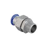 Geberit Mapress rvs 316 FKM blauw 3-d kopp. rvs wartel m/BU 18-R3/4"