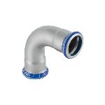 Geberit Mapress rvs 316 FKM blauw bocht 90 gr 18 mm