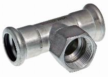 VSH XPress 304 RVS T-stuk 42 x 3/4 binnendraad x 42 pers x binnendraad x pers 123460609