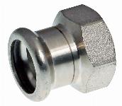 VSH XPress 304 overgangskoppeling RVS 22mm x 3/4 inch binnendraad pers 123460456
