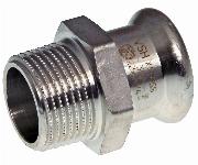 VSH XPress 304 RVS overgang 28mm x R1" pers x buitendraad 123460485