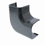 Canalit AC verticaal hoekstuk aircokanaal 90�, kunststof, opklembaar (snap), hxb 50x65mm, grijs RAL7016