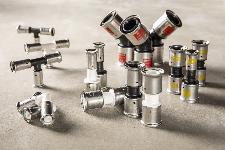Henco knie koppeling 90gr, 20mm x 3/4" kunststof GAS (pers x binnendraad)