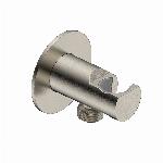 Blue Label handdouchehouder met �? aansluiting incl. 70mm rozet, geborsteld nikkel