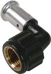 Henco knie koppeling 90gr, 16mm x 1/2" kunststof (pers x binnendraad)
