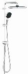 Grohe Vitalio Comfort 250 Flex douchesysteem m. omstelkraan wandmontage, hoofdd. 2 straalsoorten, handd. 2 straalsoorten chroom 26698001