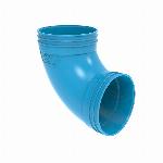 Wavin Ventiza bocht, pvc, 125, 90 graden, m/m, blauw