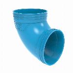 Wavin Ventiza bocht, pvc, 160, 90 graden, m/m, blauw
