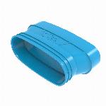 Wavin Ventiza verloop, pvc, 235X160, m/s, blauw