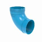 Wavin Ventiza bocht, pvc, 125, 90 graden, m/s, blauw
