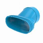 Wavin Ventiza verloop excentrisch, pvc, 195X125, m/s, blauw