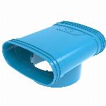 Wavin Ventiza t-stuk, pvc, 195X160, 3 meter, blauw