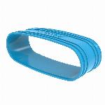 Wavin Ventiza overschuifmof, pvc, 235, m/m, blauw