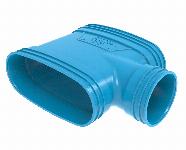 Wavin Ventiza t-stuk, pvc, 195X80, �80mm, 3 meter, blauw