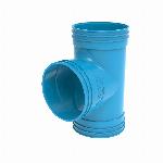 Wavin Ventiza t-stuk, pvc, 125, 90 graden, 3 meter, blauw