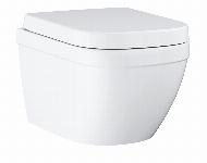 Grohe Euro wandcloset zonder spoelrand 49cm met closetzitting wit 39693000