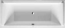 Duravit Starck kunststof duobad acryl rechthoekig 180x80x46cm zonder poten voor inbouw of ommanteling wit 700338000000000