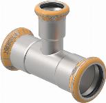 Geberit Mapress Therm rvs verloop T-stuk 28-22-28