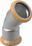 Geberit Mapress Therm rvs bocht 45 gr 76,1 mm