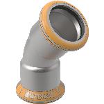 Geberit Mapress Therm rvs bocht 45 gr 108 mm