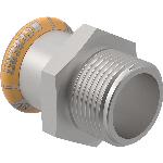 Geberit Mapress Therm rvs puntstuk m/BU 15-R1/2"