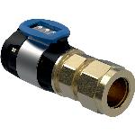 Geberit FlowFit overgang met knelkoppeling siliciumbrons d16-12