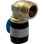 Geberit FlowFit overgangsbocht 90gr BU brons d16-R1/2"