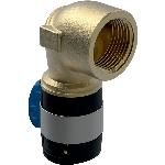 Geberit FlowFit overgangsbocht 90gr BI brons d16-Rp1/2"
