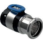 Geberit FlowFit overgang naar Mapress rvs perseinde d16-12