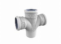 Wavin AS+ Dubbel T-stuk 87� GR 90mm mof/mof/mof/spie