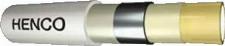 Henco Standard meerlagenbuis glad, �90x7mm, 5 lagen, aluminium, PEHD-Xc, afgedopt, buis wit, 5m 05-907076