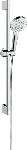Hansgrohe Crometta glijstangset m. Crometta Vario handdouche m. 2 straalsoorten 65cm m. Comfortflex doucheslang 160cm chroom/wit 26532400