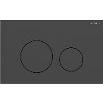 Geberit Sigma 40 bedieningspaneel DF frontbediend round mat zwart 115628141