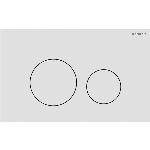 Geberit Sigma40 bedieningspaneel DF frontbediend round mat wit 115628JT1 