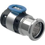 Geberit FlowFit overgang naar Mapress rvs perseinde d20-22