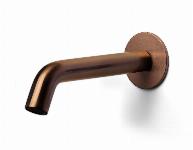 Blue Label Brondby uitloop voor XL wastafelkraan wand 16cm, geborsteld brons
