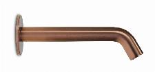 Blue Label Brondby uitloop voor XL wastafelkraan wand 20cm, geborsteld brons