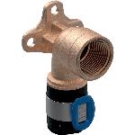 Geberit FlowFit muurplaat L=52 mm brons d16-Rp1/2"