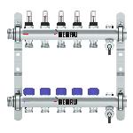 REHAU Verdeler HKV-D Easyflow RVS 5 groeps, met flow indicator min/max