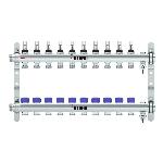 REHAU Verdeler HKV-D Easyflow RVS 10 groeps, met flow indicator min/ma