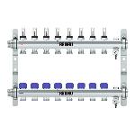 REHAU Verdeler HKV-D Easyflow RVS 8 groeps, met flow indicator min/max
