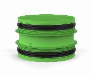 Duco aansluitstuk met rubber D180-D180 M/M