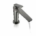Hansgrohe Axor Citterio C wastafelkraan 125 CoolStart m. afvoerplug m. cubic cut brushed black chrome 1508091